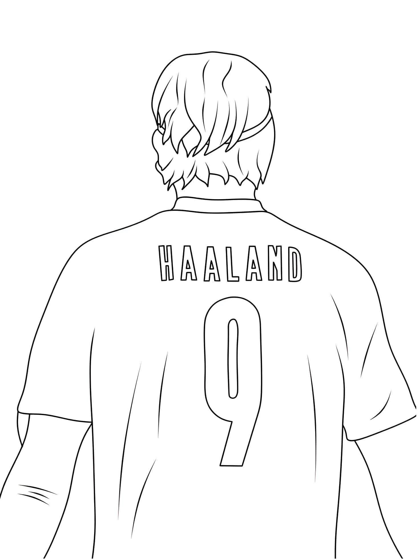 Dorsal 9 Av Erling Haaland Til å Fargelegge
