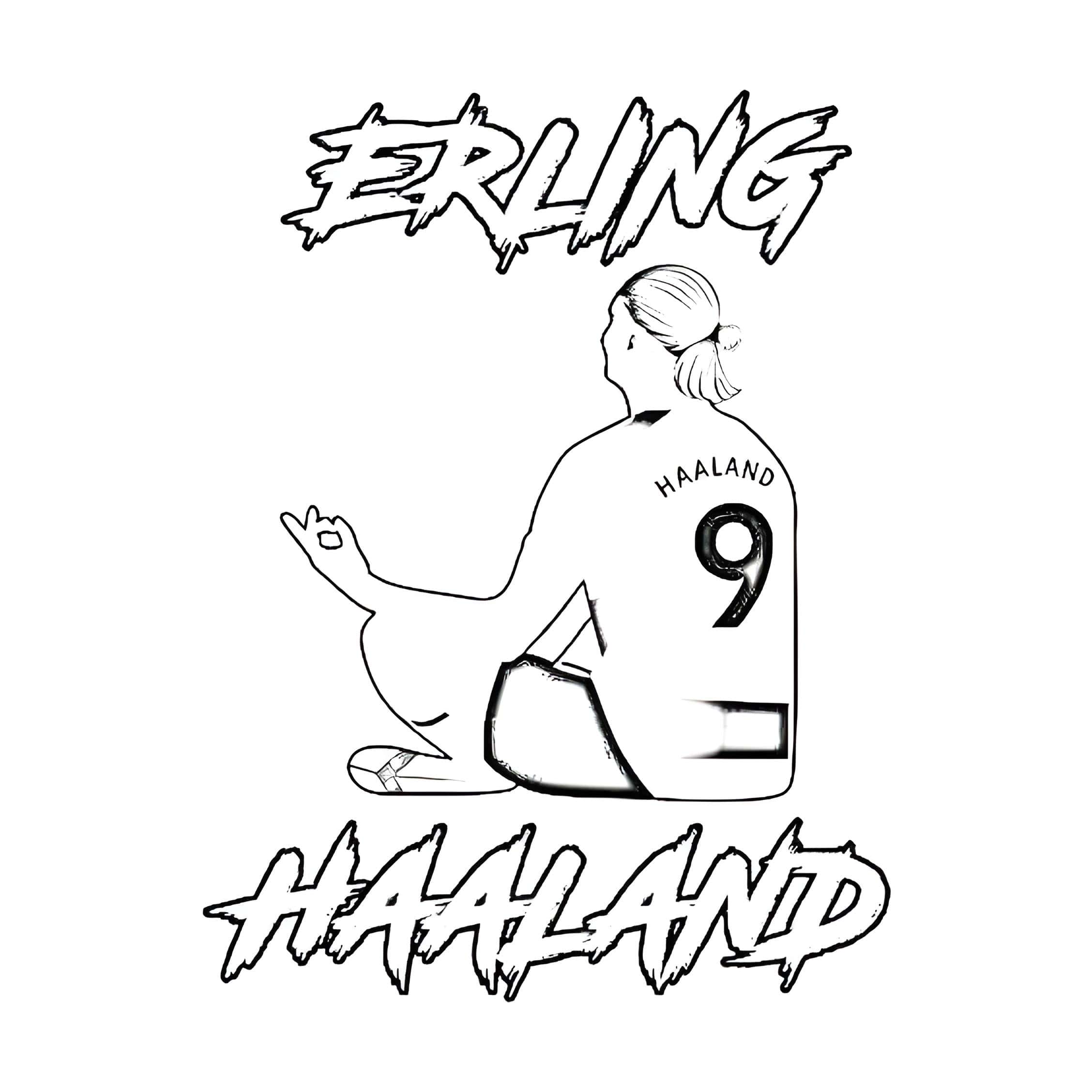 Feiring Av Erling Haaland Til å Fargelegge